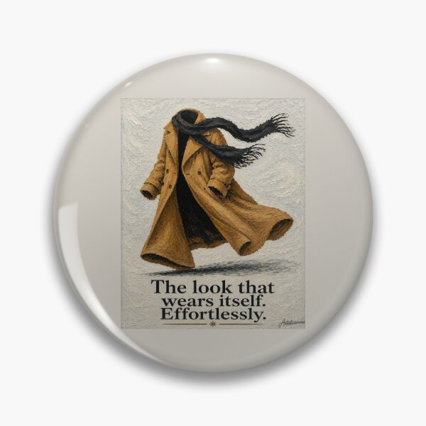Item preview, Floating Oversize Coat Walks Alone Surrealist Fashion Camel Art designed and sold by Artisticanvas.