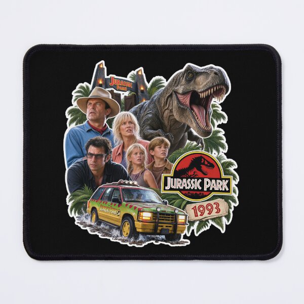 Item preview, Jurassic Park 1993 Vintage Tribute - Adventure and Tyrannosaurus Rex Art designed and sold by killem667.