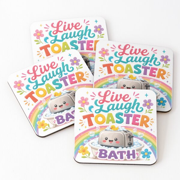 Item preview, Live Laugh Toaster Bath designed and sold by SomethingUnique | AaliyahSparrow.