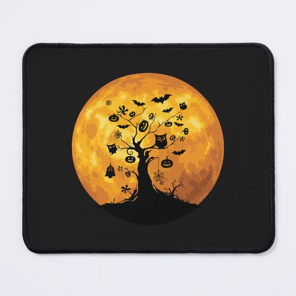 Item preview, Halloween Tree Silhouette Full Moon Spooky Owls Bats Graphic designed and sold by abig-eiyana.
