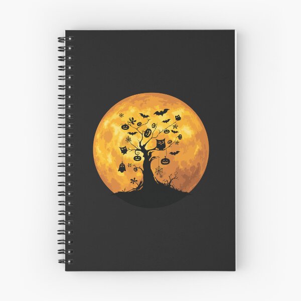Item preview, Halloween Tree Silhouette Full Moon Spooky Owls Bats Graphic designed and sold by abig-eiyana.