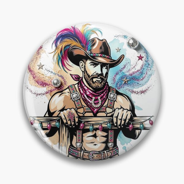 Item preview, Feathered Rodeo – Glitter Bandana & Disco Cowboy Camp Art - NLMKArtStudio designed and sold by NLMKArtStudio.