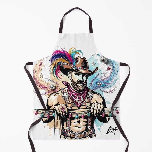 Item preview, Feathered Rodeo – Glitter Bandana & Disco Cowboy Camp Art - NLMKArtStudio designed and sold by NLMKArtStudio.