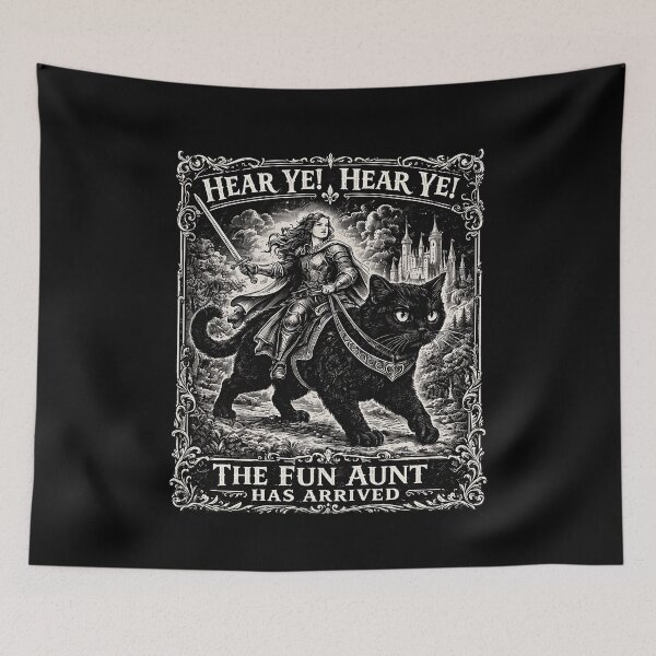 Item preview, Fantasy Warrior Cat Aunt Fun Arrival Tee designed and sold by BrianSant23775.