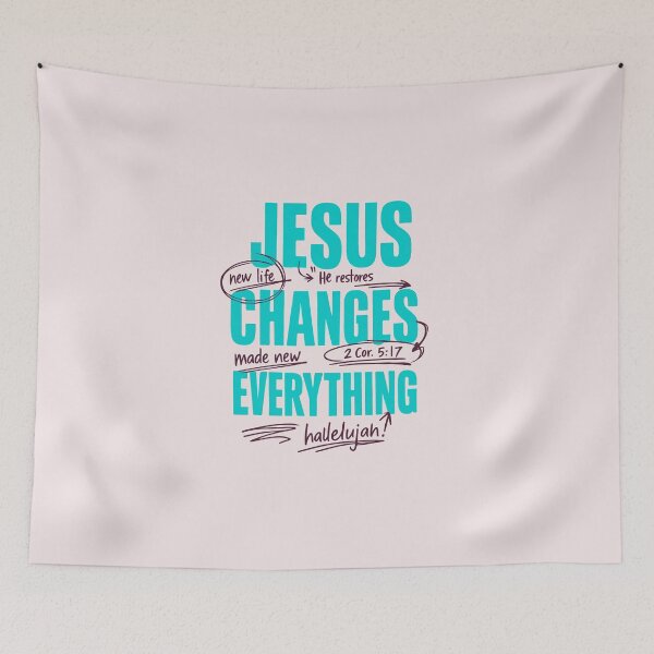 Item preview, Jesus Changes Everything 2 Corinthians 5 17 Christian Faith designed and sold by AnhaPhysic.