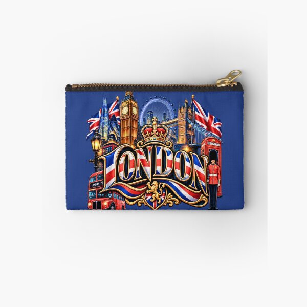 Item preview, London Skyline Union Jack Souvenir - Classic UK Landmarks Artwork designed and sold by digitalbob60.