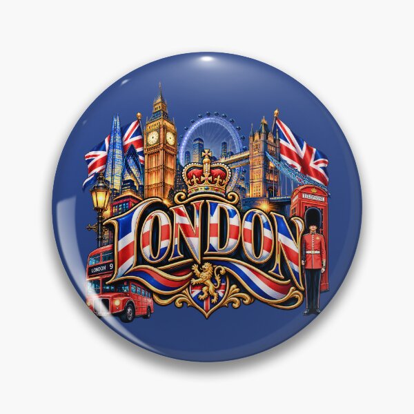 Item preview, London Skyline Union Jack Souvenir - Classic UK Landmarks Artwork designed and sold by digitalbob60.