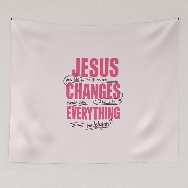 Item preview, Jesus Changes Everything 2 Corinthians 5 17 Christian Faith designed and sold by AnhaPhysic.