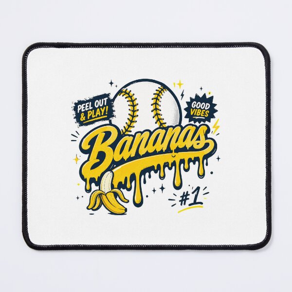 Item preview, Fun Banana Baseball Graphic designed and sold by MichaelWa20982.