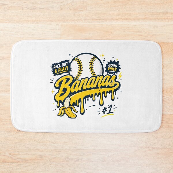 Item preview, Fun Banana Baseball Graphic designed and sold by MichaelWa20982.