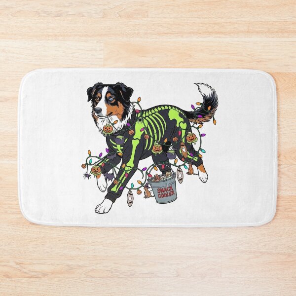 Item preview, Spooky Australian Shepherd Graphic Art – Pop Art Aussie Skeleton Dog for Halloween designed and sold by Wennebabs.