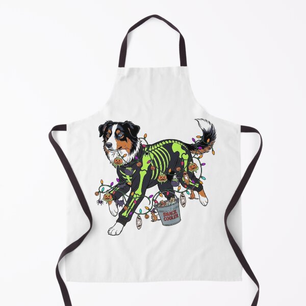 Item preview, Spooky Australian Shepherd Graphic Art – Pop Art Aussie Skeleton Dog for Halloween designed and sold by Wennebabs.