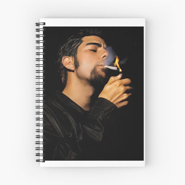 Item preview, Man Lighting Cigarette Dark Background Stencil designed and sold by shameArt.