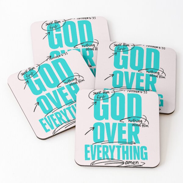 Item preview, God Over Everything Matthew 6 33 Christian Faith designed and sold by AnhaPhysic.