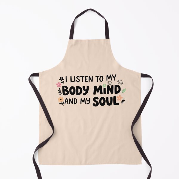 Item preview, I Listen To My Body Mind And My Soul - Floral Wellness Gift - self love affirmation designed and sold by MarJul.