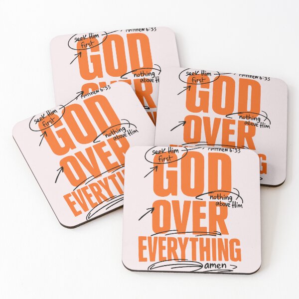 Item preview, God Over Everything Matthew 6 33 Christian Faith designed and sold by AnhaPhysic.