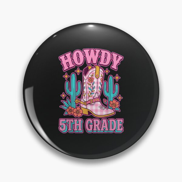 Item preview, Howdy 5th Grade Western Cowgirl Boots Back to School Graphic designed and sold by abig-eiyana.