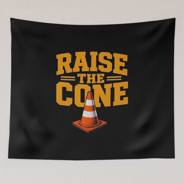Item preview, Hoist The Cone Parking Chair Funny designed and sold by Foxintheloart.