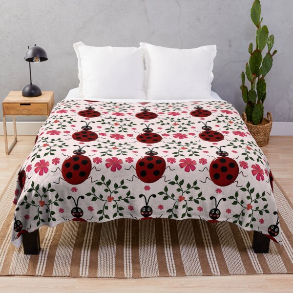Item preview, Floral Seamless Pattern | Hand Drawn Ladybird Botanical Repeat Print designed and sold by HopeAndHustle.