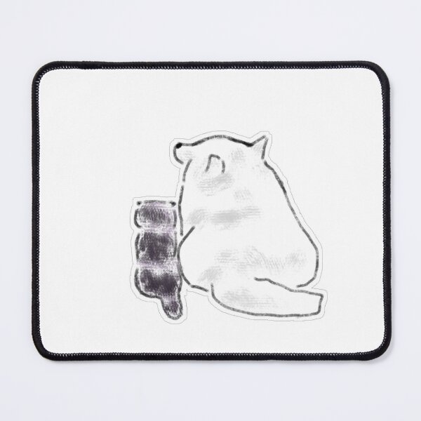 Item preview, Lonely White Cat And Plush Friend designed and sold by raun.draw.