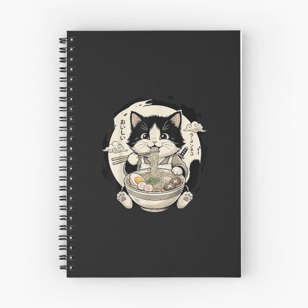 Item preview, Cute Ramen Cat Kawaii Japanese Noodle Eating Anime Graphic designed and sold by abig-eiyana.