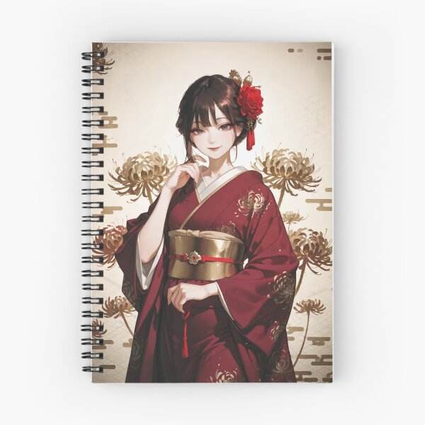 Item preview, SCARLET DANCE – Crimson Chrysanthemum Beauty designed and sold by SEIMEI2025.