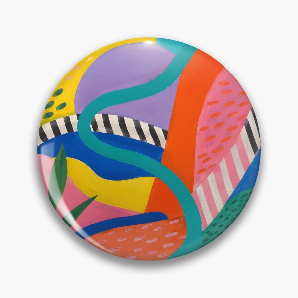 Item preview, Colorful Abstract Landscape with Bold Geometric Shapes designed and sold by GutyzDesignsES.