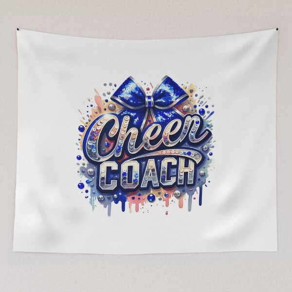 Item preview, Cheer Coach Sparkle Bow Motivational designed and sold by JamesWyat18400.