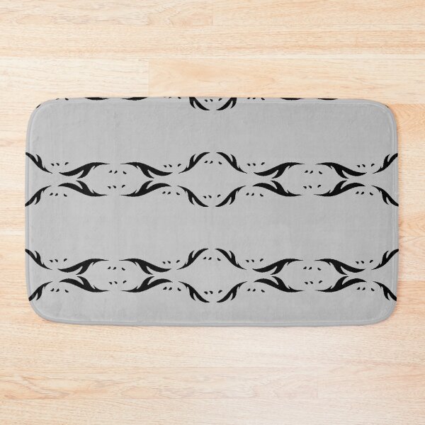 Item preview, Black simple leaf pattern designed and sold by RogueofSpace.