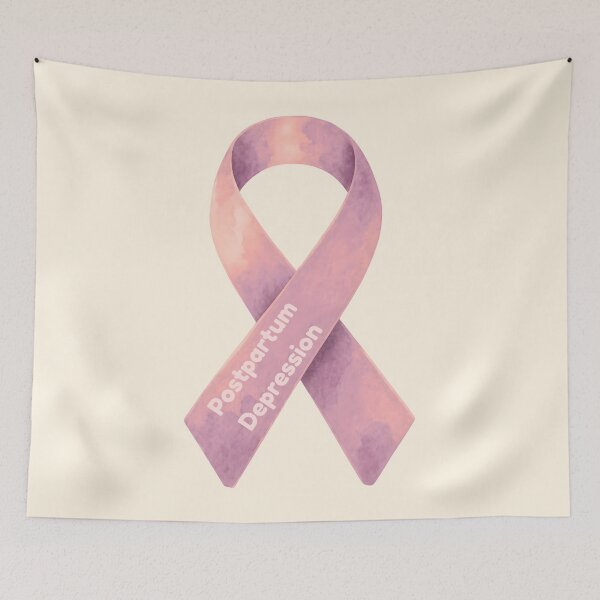 Item preview, PPD, Postpartum Depression Disorder Awareness Ribbon designed and sold by MoMidoStore.