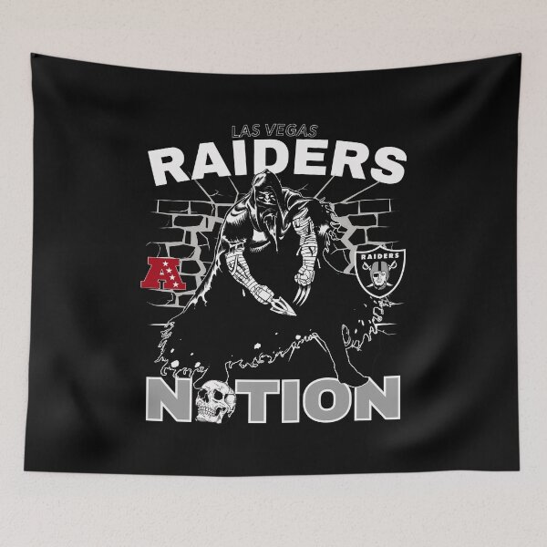 Item preview, Raider Fan Dark Reaper Skull Hoodie designed and sold by Roesser26.
