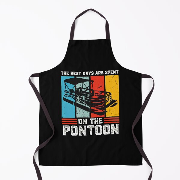 Item preview, Pontoon Boat Retro Stripes Best Days On Water designed and sold by vesthljaque.