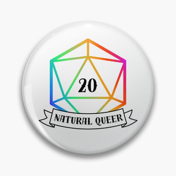 Item preview, D20 Natural Queer designed and sold by Kit Barrie Creations.