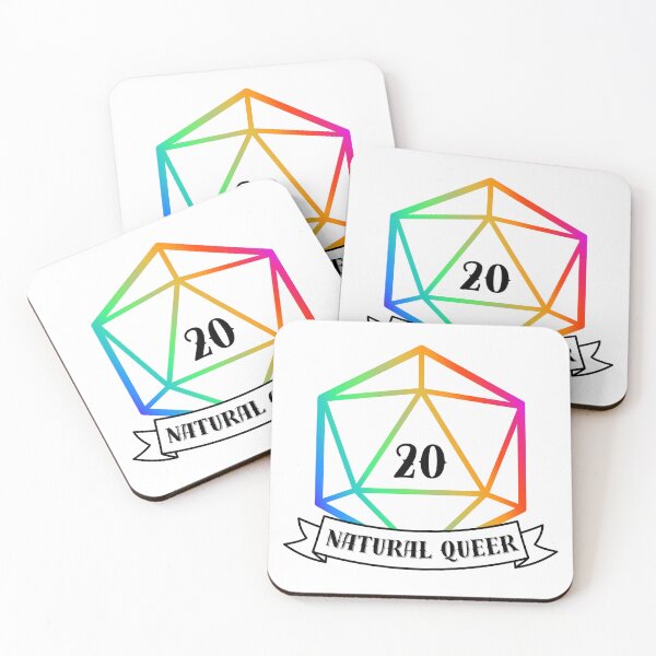Item preview, D20 Natural Queer designed and sold by Kit Barrie Creations.