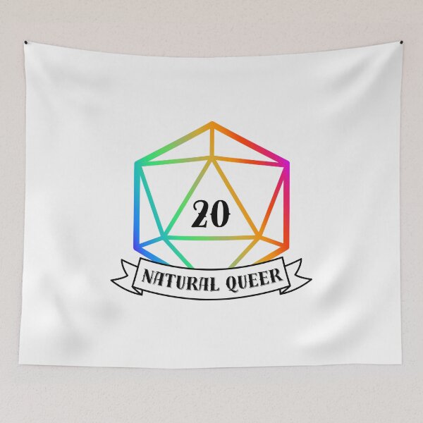 Item preview, D20 Natural Queer designed and sold by Kit Barrie Creations.