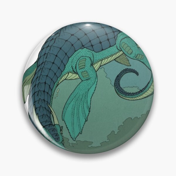 Item preview, Teal Water Dragon Submarine Beast designed and sold by Wonder-Forge.