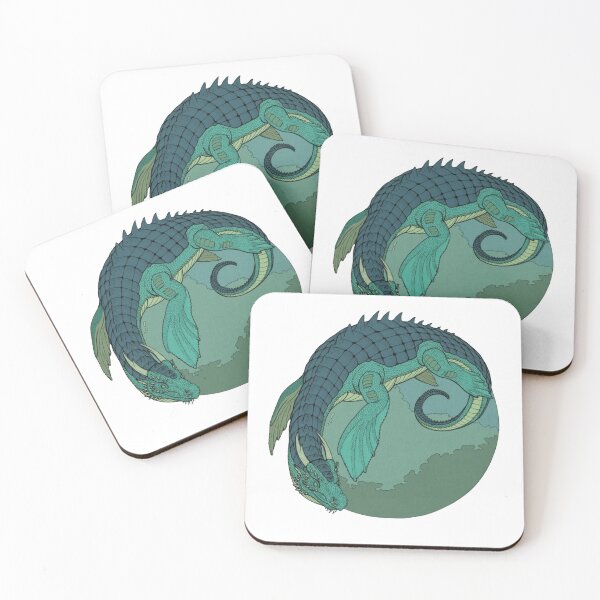 Item preview, Teal Water Dragon Submarine Beast designed and sold by Wonder-Forge.