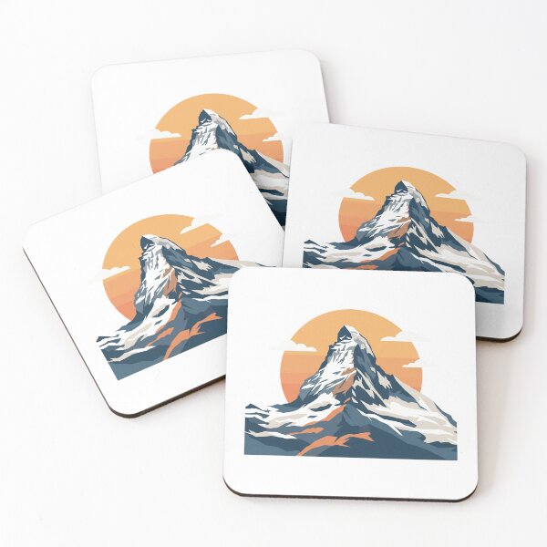 Item preview, Zermatt Matterhorn Vintage Travel Print designed and sold by DangaVintage.