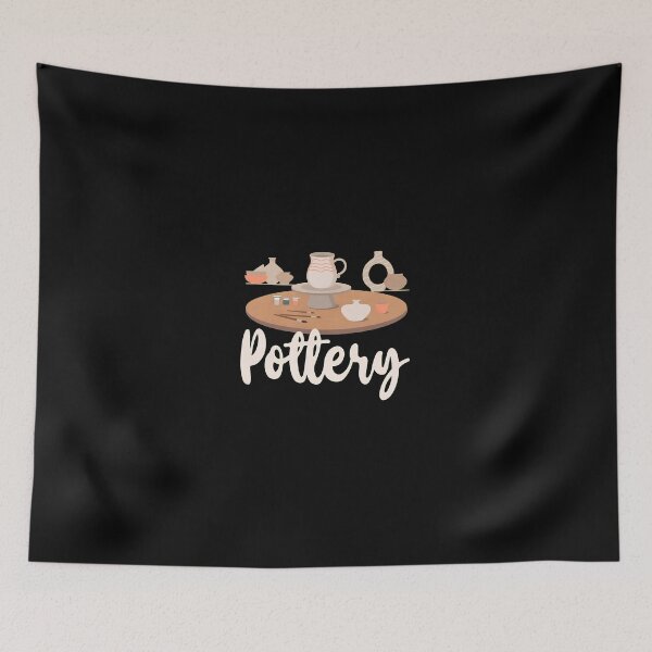 Item preview, Pottery Table with Supplies and Pieces designed and sold by vesthljaque.