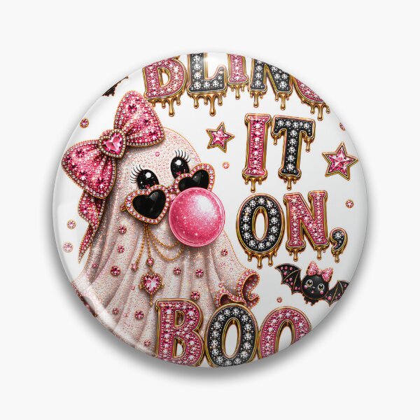 Item preview, Bling It On Boo, Glam Ghost Halloween,Coquette Spooky Season T-Shirt designed and sold by BlaqboyDesigns.