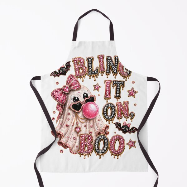 Item preview, Bling It On Boo, Glam Ghost Halloween,Coquette Spooky Season T-Shirt designed and sold by BlaqboyDesigns.