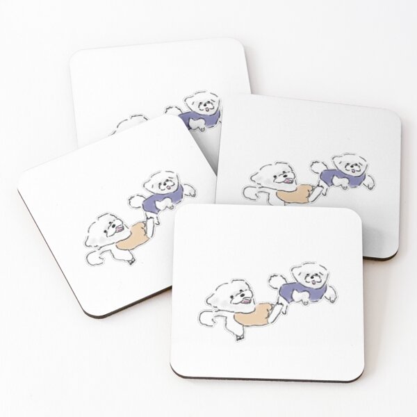 Item preview, Playful Bichon Frise Dogs Duo designed and sold by raun.draw.