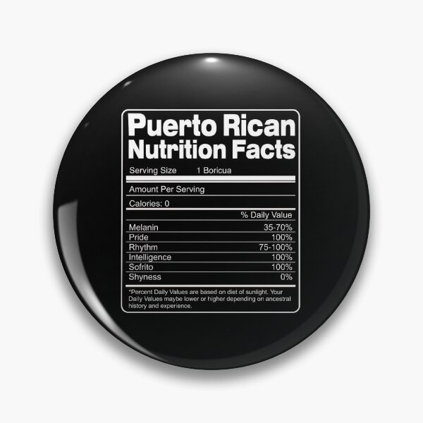 Item preview, Puerto Rican Nutrition Facts Funny Boricua Heritage Design designed and sold by vesthljaque.