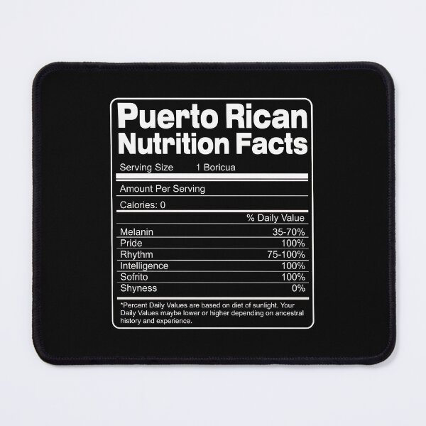 Item preview, Puerto Rican Nutrition Facts Funny Boricua Heritage Design designed and sold by vesthljaque.