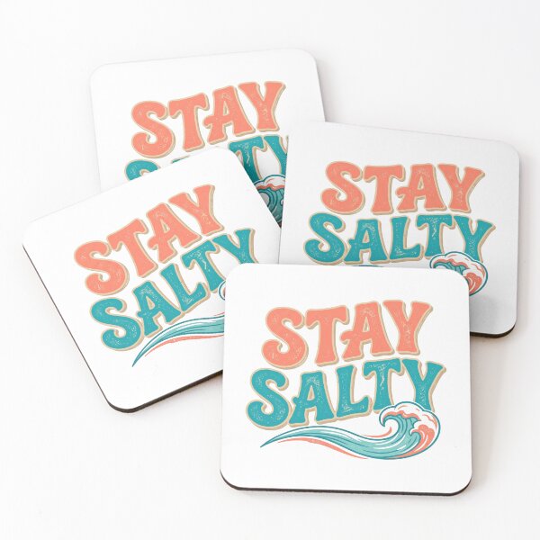 Item preview, Stay Salty Retro Wave Sticker designed and sold by DangaVintage.