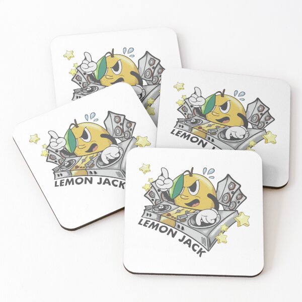 Item preview, DJ Lemon Jack Funny Retro Cartoon Music Producer Art designed and sold by RAlexandrart.