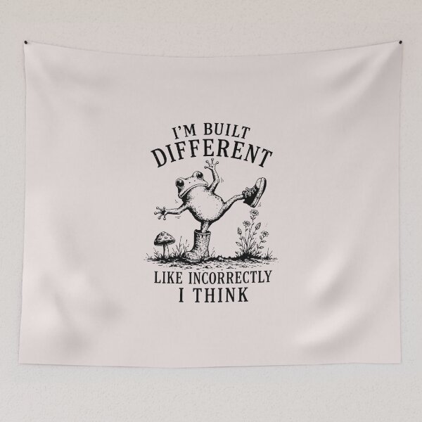 Item preview, Im Built Different Like Incorrectly I Think Funny Meme designed and sold by HieuarsaWorks.