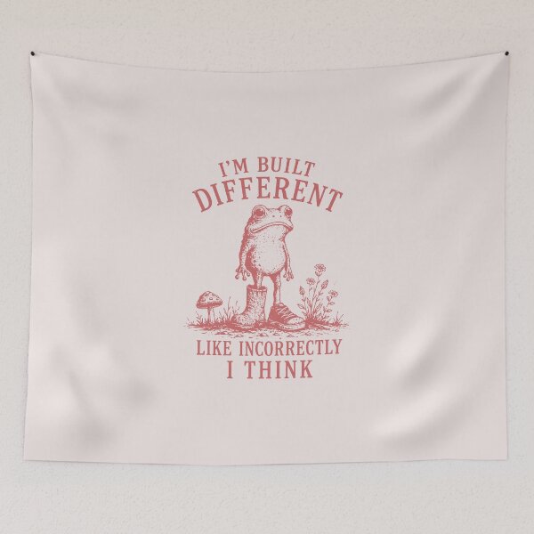 Item preview, Im Built Different Like Incorrectly I Think Funny Meme designed and sold by HieuarsaWorks.