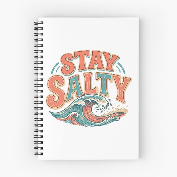 Item preview, Stay Salty Retro Wave Sticker 2 designed and sold by DangaVintage.