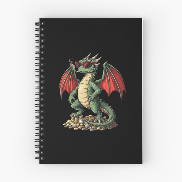 Item preview, Cool Dragon With Sunglasses and Treasure Fantasy Design designed and sold by Ostericaimusa.